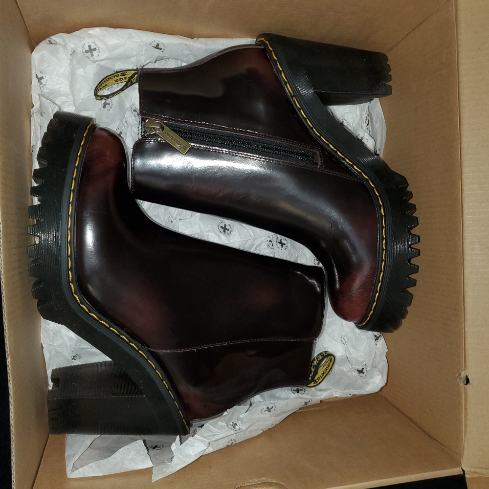 Cherry red doc martens